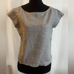 Mollusk - Casual Gray Short Sleeve Women's Top - XS